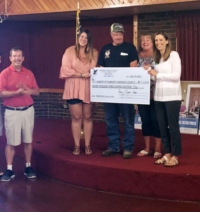Local Bloomington Eagles Aerie Donates $11,318 to Habitat for Humanity of Monroe County