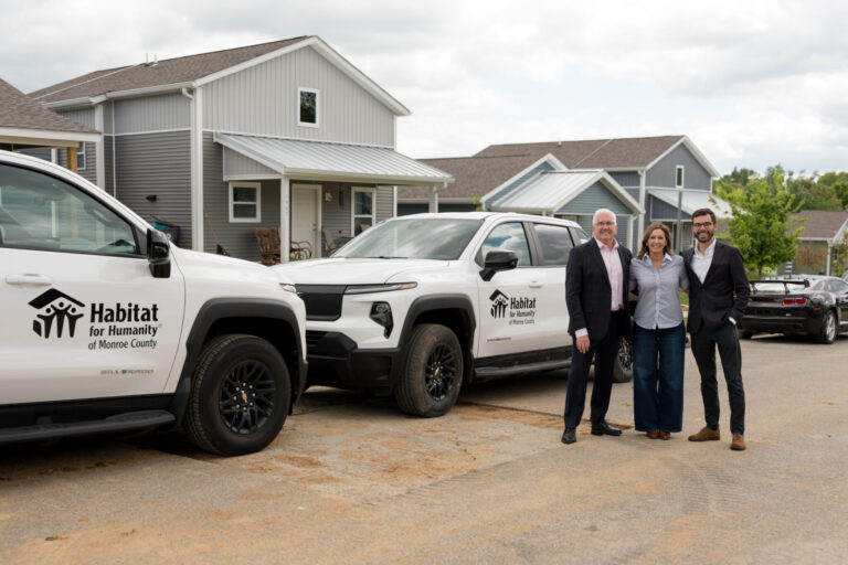Curry Auto Center Supports Habitat for Humanity of Monroe County in Purchasing New Electric Trucks 