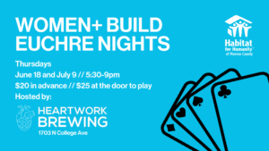 Support Women+ Build at Euchre Night!