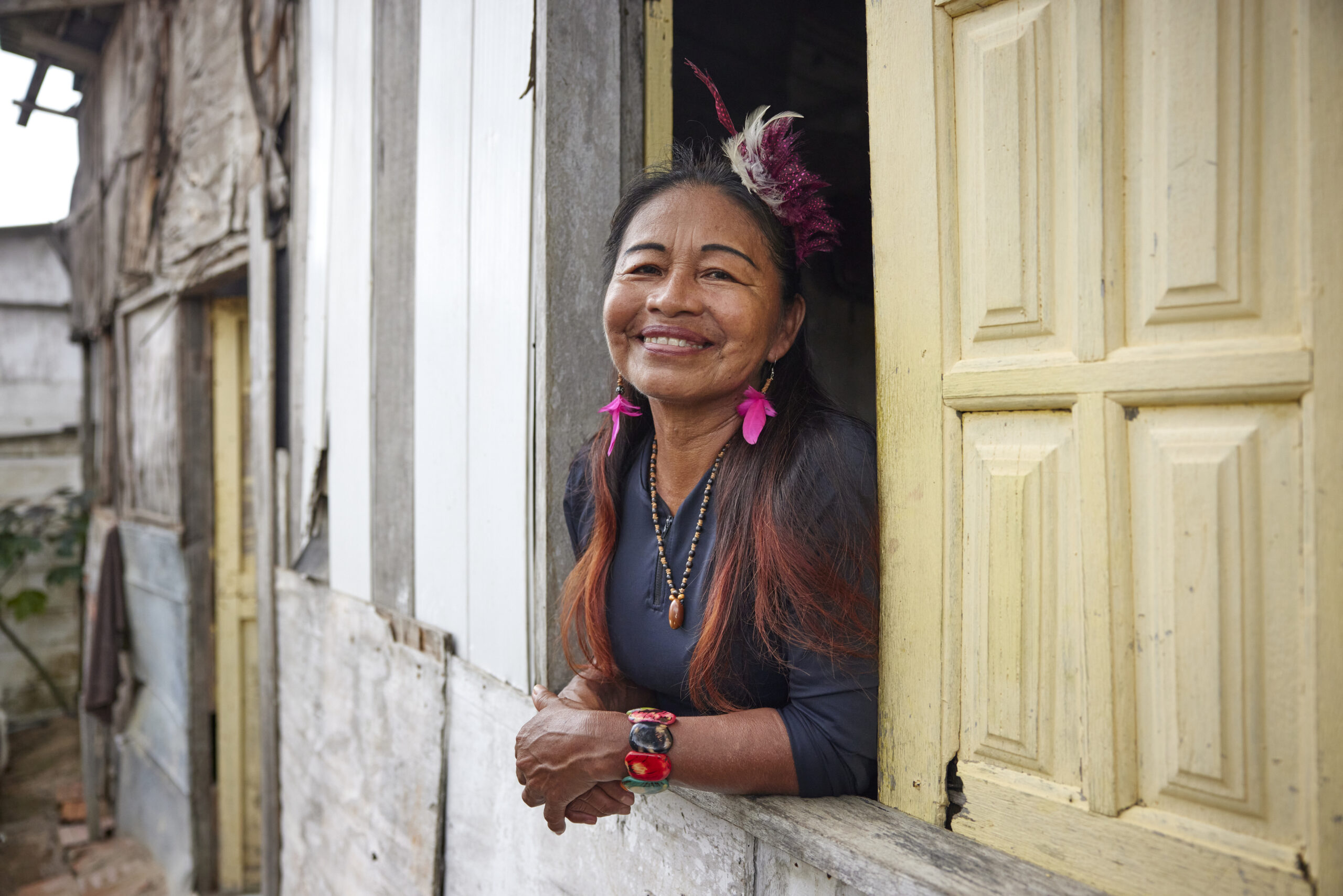Habitat homeowner in Comunidade Nova Vida, Manaus, Brazil