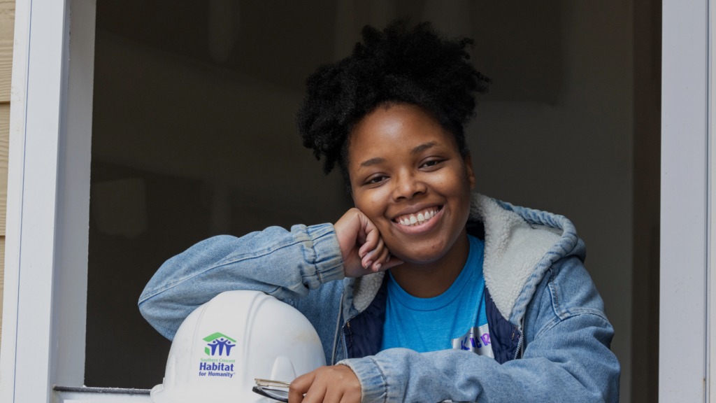 Habitat for Humanity future homeowner.